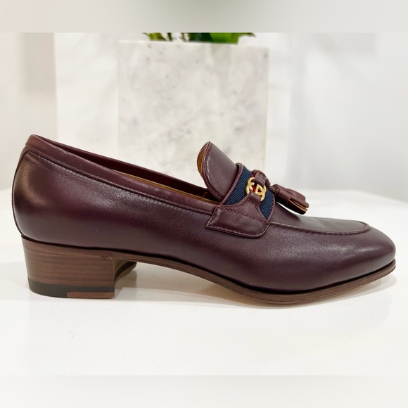 GUCCI Paride Tassel Web Loafers - Picture 6 of 14